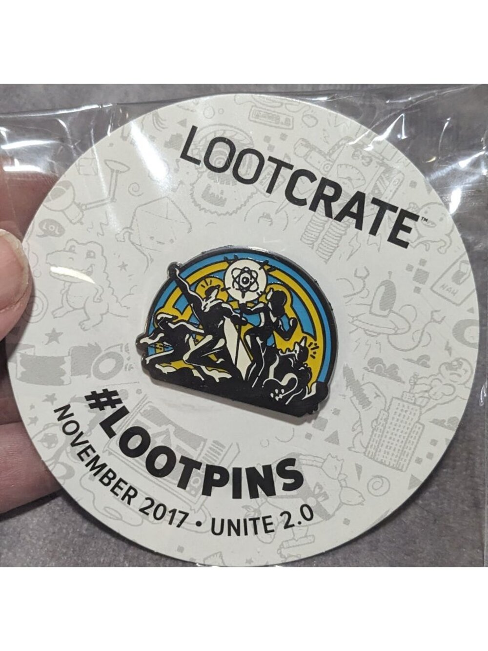 Geekcore Retro Sci-Fi Loot Crate Unite 2.0 November 2017 Loot Pin